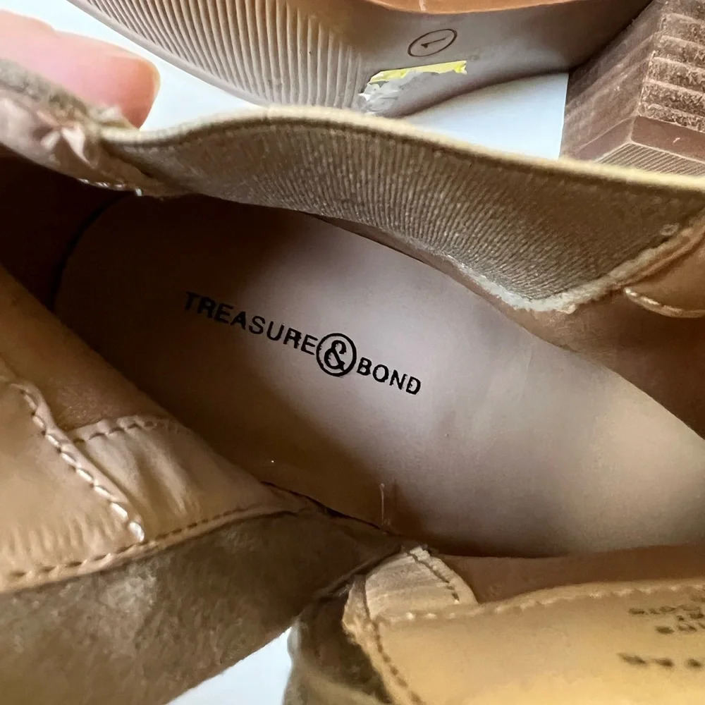 Treasure & Bond Taupe Ankle Booties Veronica‎ Youth Size 1